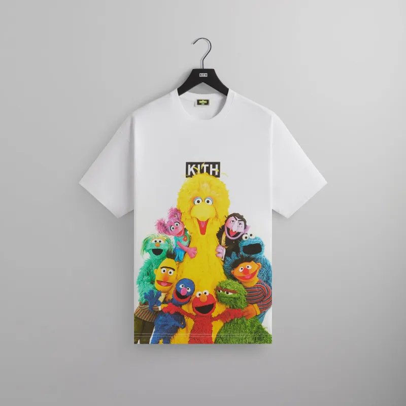 Kith for Sesame Street Group Hug Tee - White sold by Kith