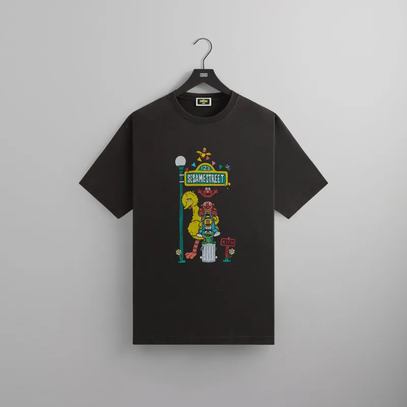 Kith for Sesame Street Lamp Vintage Tee - Black sold by Kith