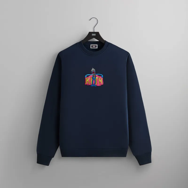 Kith for Sesame Street Super Grover Nelson Crewneck - Nocturnal sold by Kith