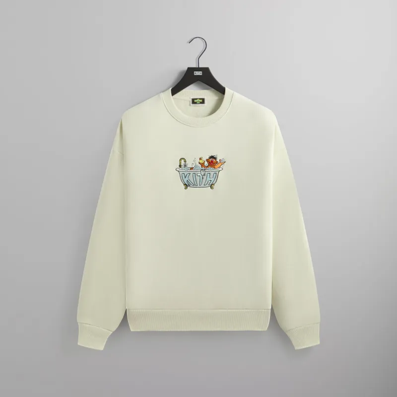 Kith for Sesame Street Ernie Nelson Crewneck - Chalk sold by Kith