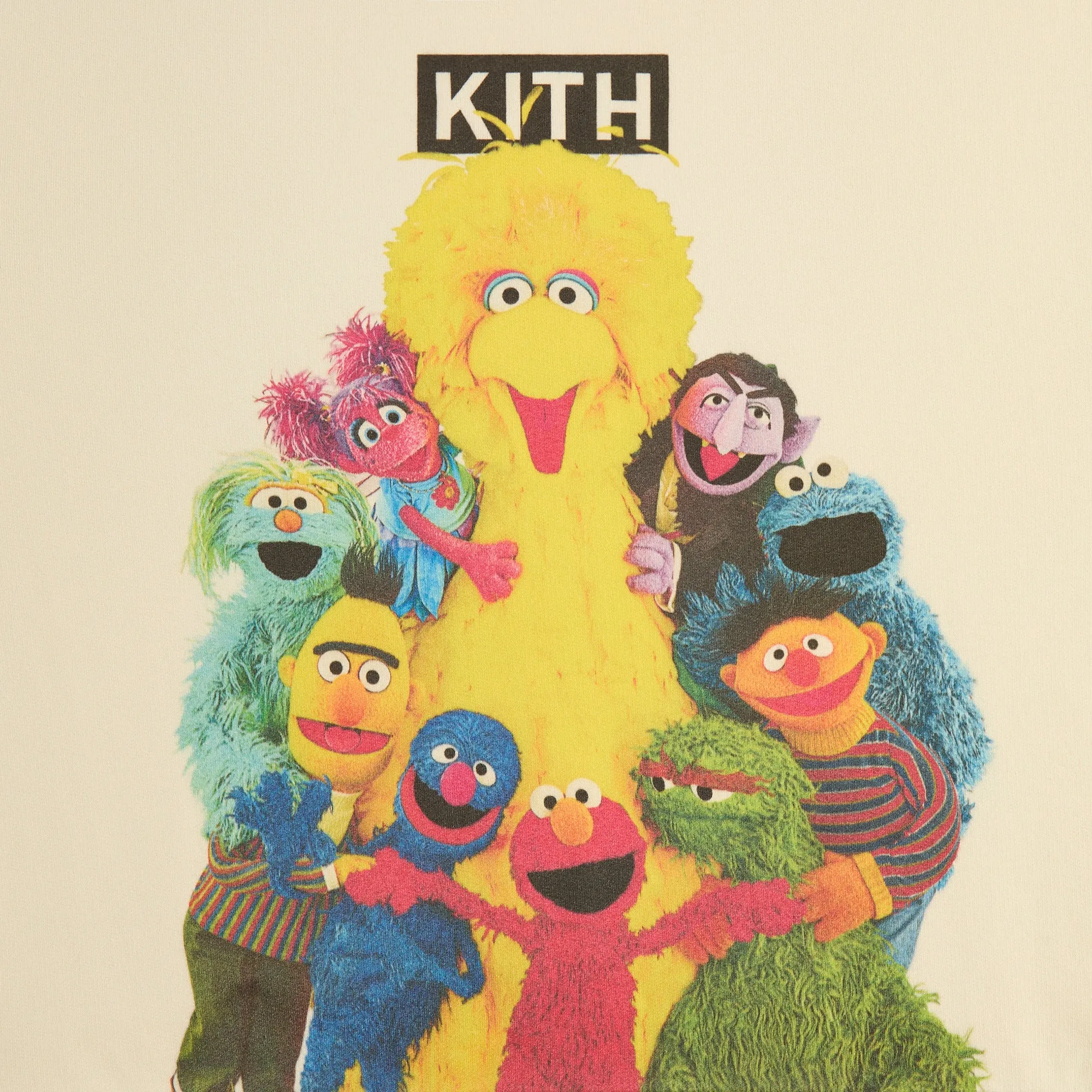 Kith for Sesame Street Group Hug Nelson Crewneck - Waffle sold by Kith product image thumbnail 3