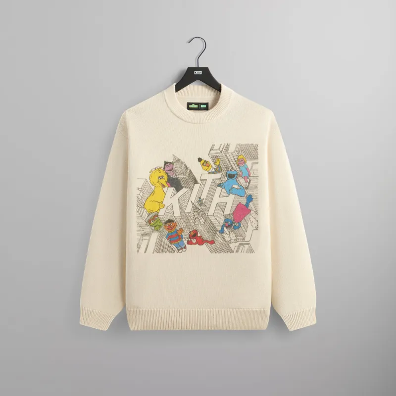 Kith for Sesame Street City Outline Sweater - Sandrift sold by Kith