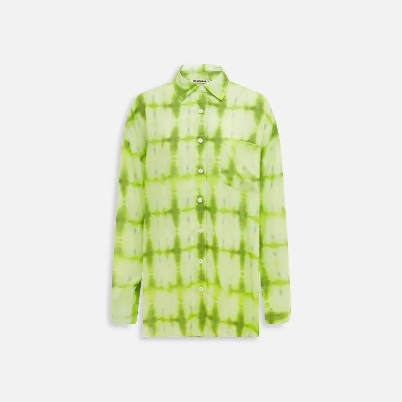 It's Now Cool The Long Sleeve Leisure Shirt - Limewash sold by Kith