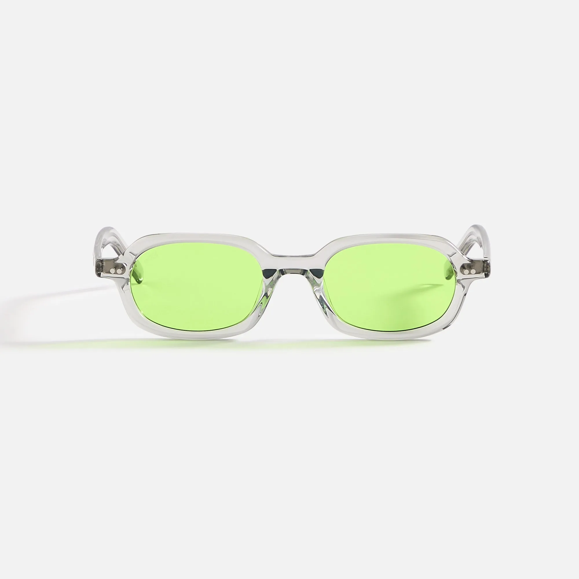 AKILA Psyche Sunglasses - Grey / Apple Green sold by Kith