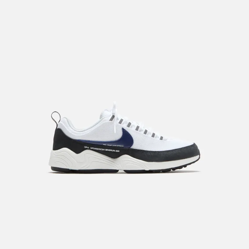 Nike x Fragment Air Zoom Spiridon - White / Blue Void / Black sold by Kith