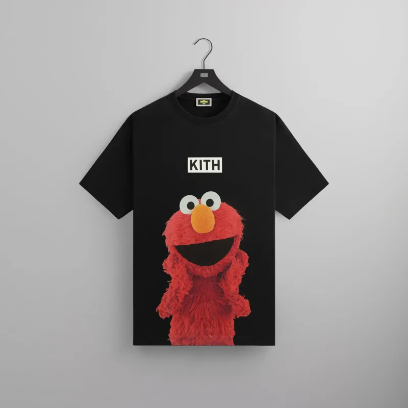 Kith for Sesame Street Elmo Tee - Black sold by Kith
