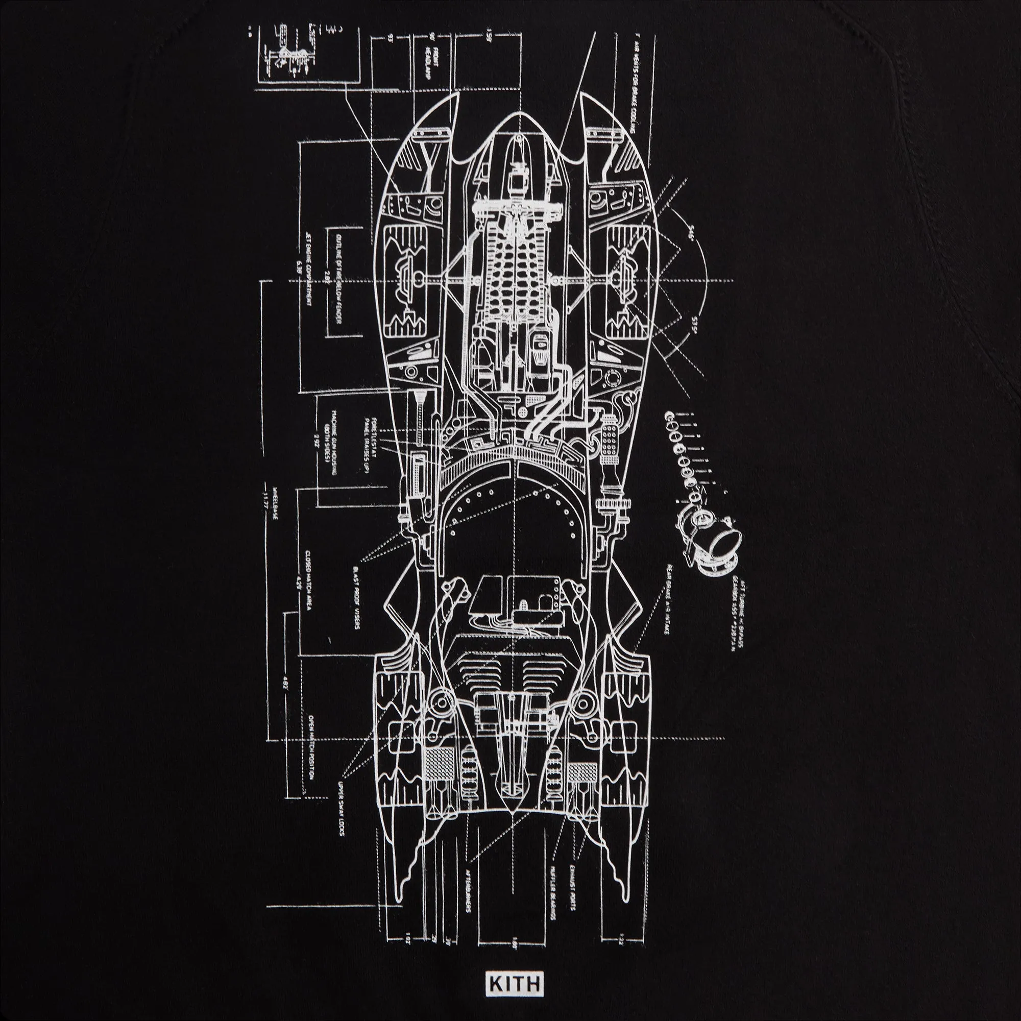 Batman | Kith Batmobile Crewneck Sweater - Black sold by Kith product image thumbnail 4