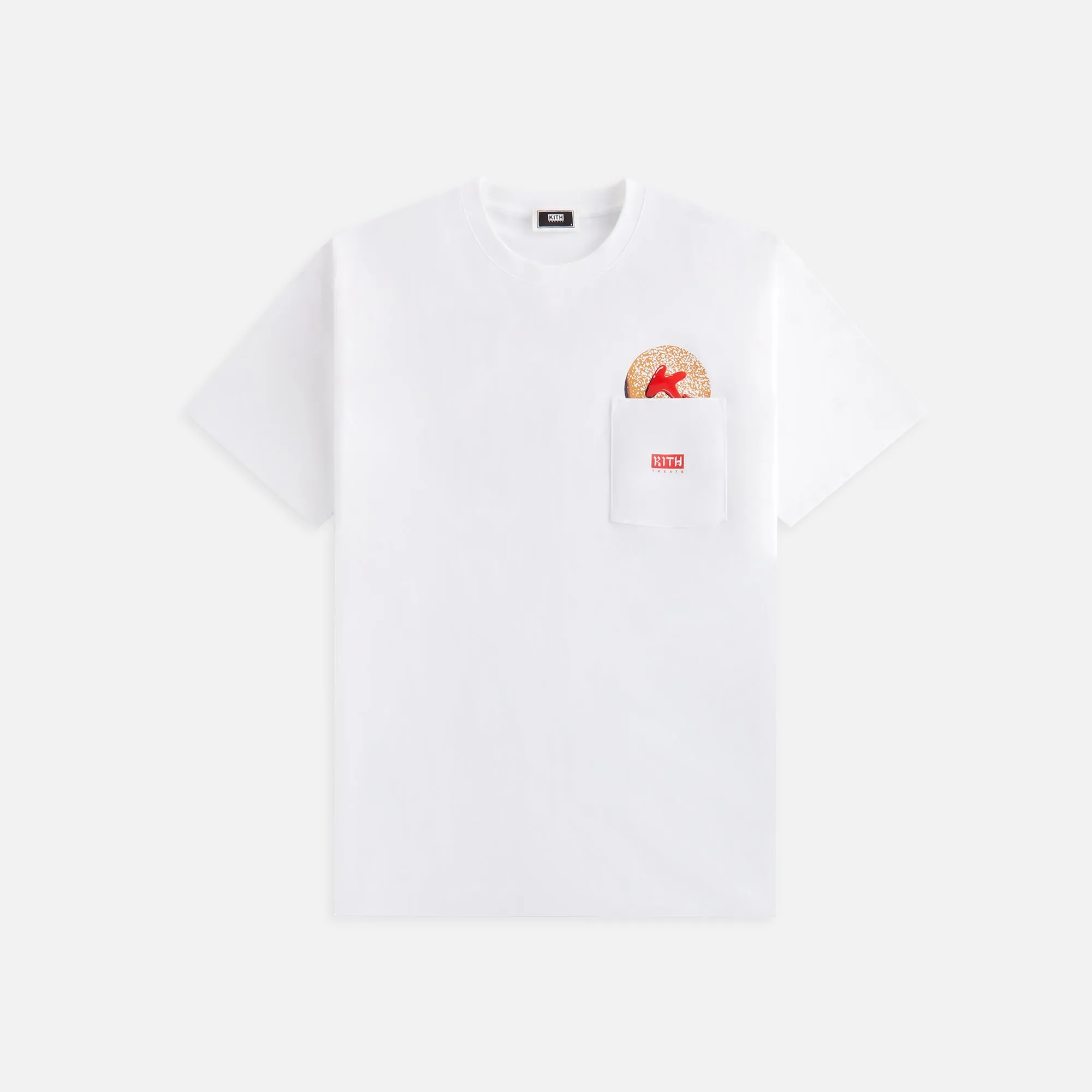 Kith Treats Jelly Doughnut Pocket Tee - White sold by Kith