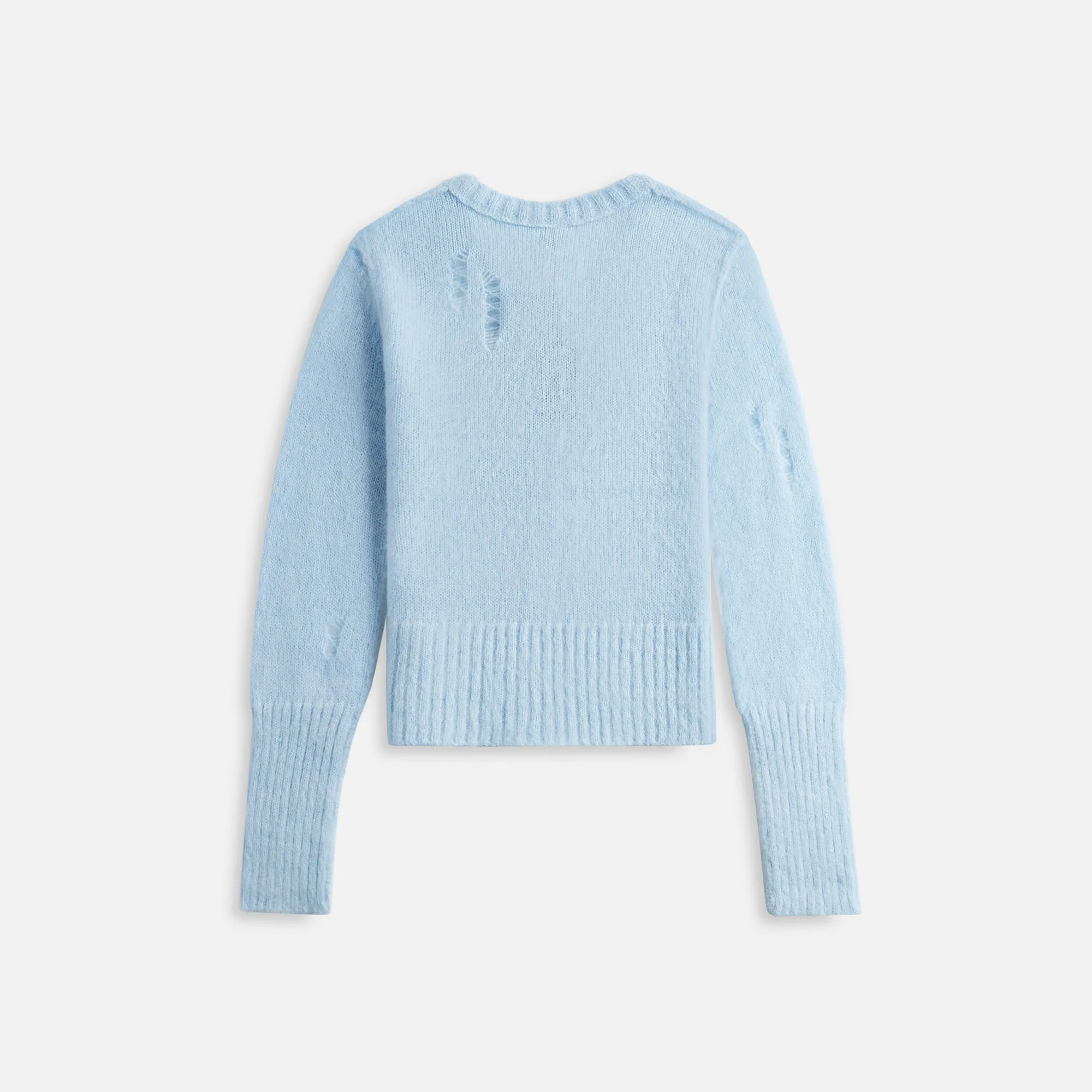 R13 Elongated Shrunken Crewneck Cardigan - Light Blue sold by Kith product image thumbnail 2