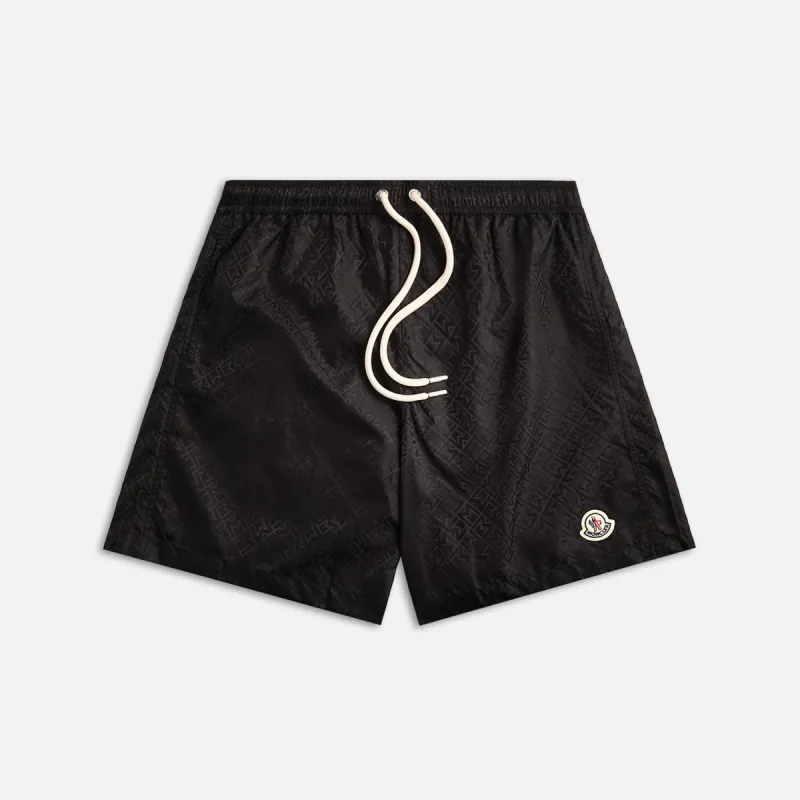 Moncler Satin Jacquard Swimwear - Black sold by Kith
