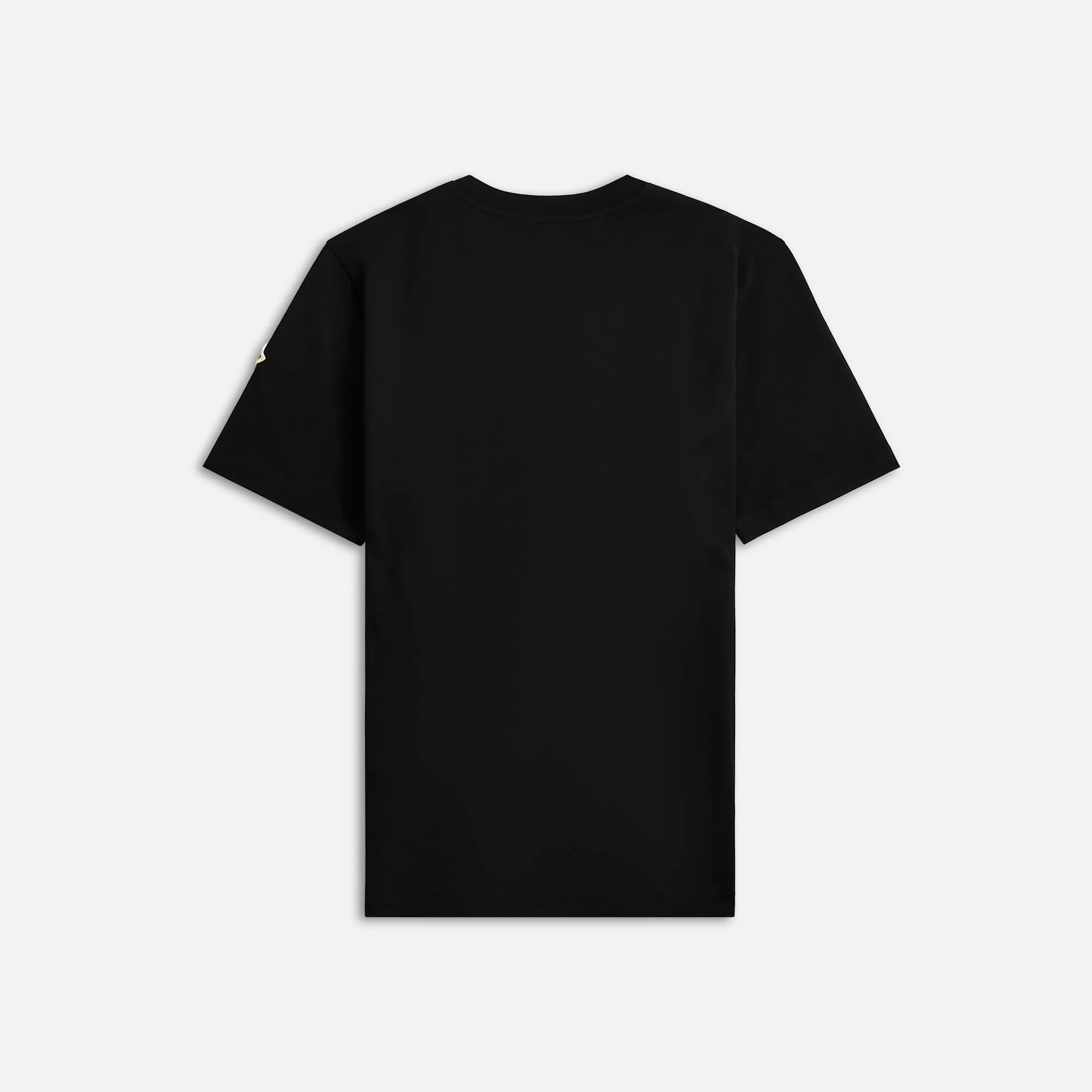 Moncler Embroidered Varsity Logo Cotton Jersey Tee - Black sold by Kith product image thumbnail 2