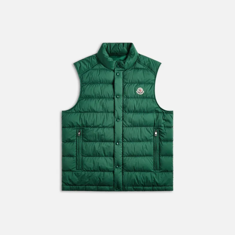 Moncler Barthe Vest - Green sold by Kith