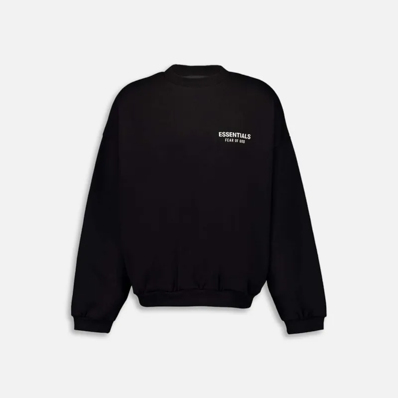 Essentials Fleece Crewneck - Black sold by Kith
