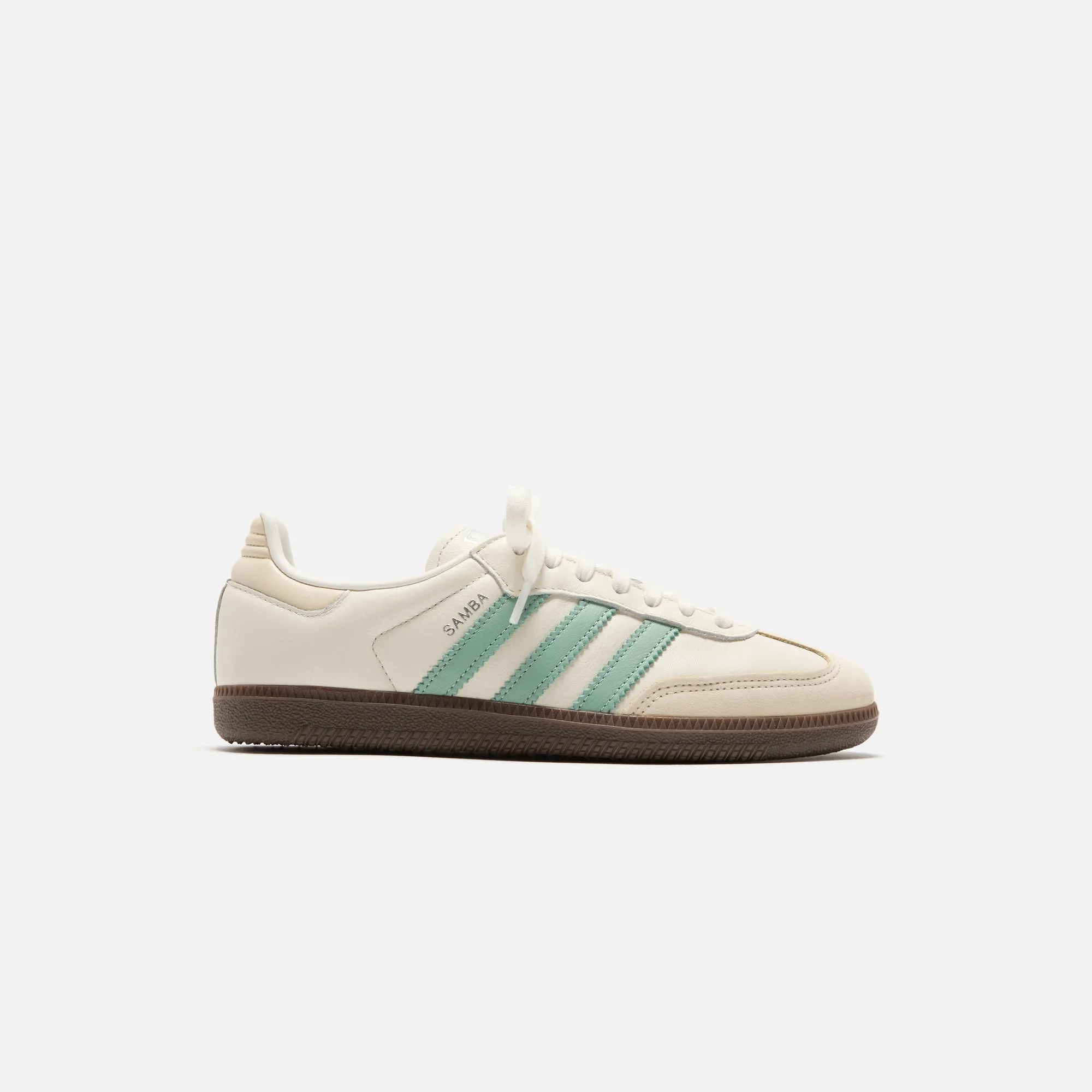 adidas WMNS Samba OG - Cloud White / Hazy Green / Wonder White sold by Kith