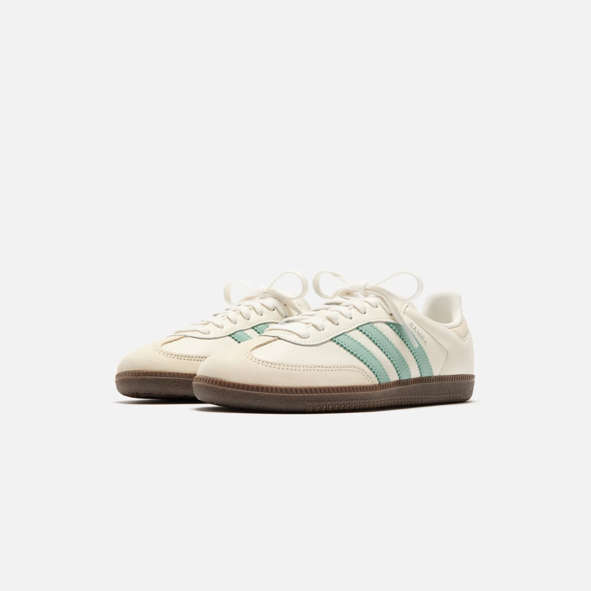 adidas WMNS Samba OG - Cloud White / Hazy Green / Wonder White sold by Kith product image thumbnail 2