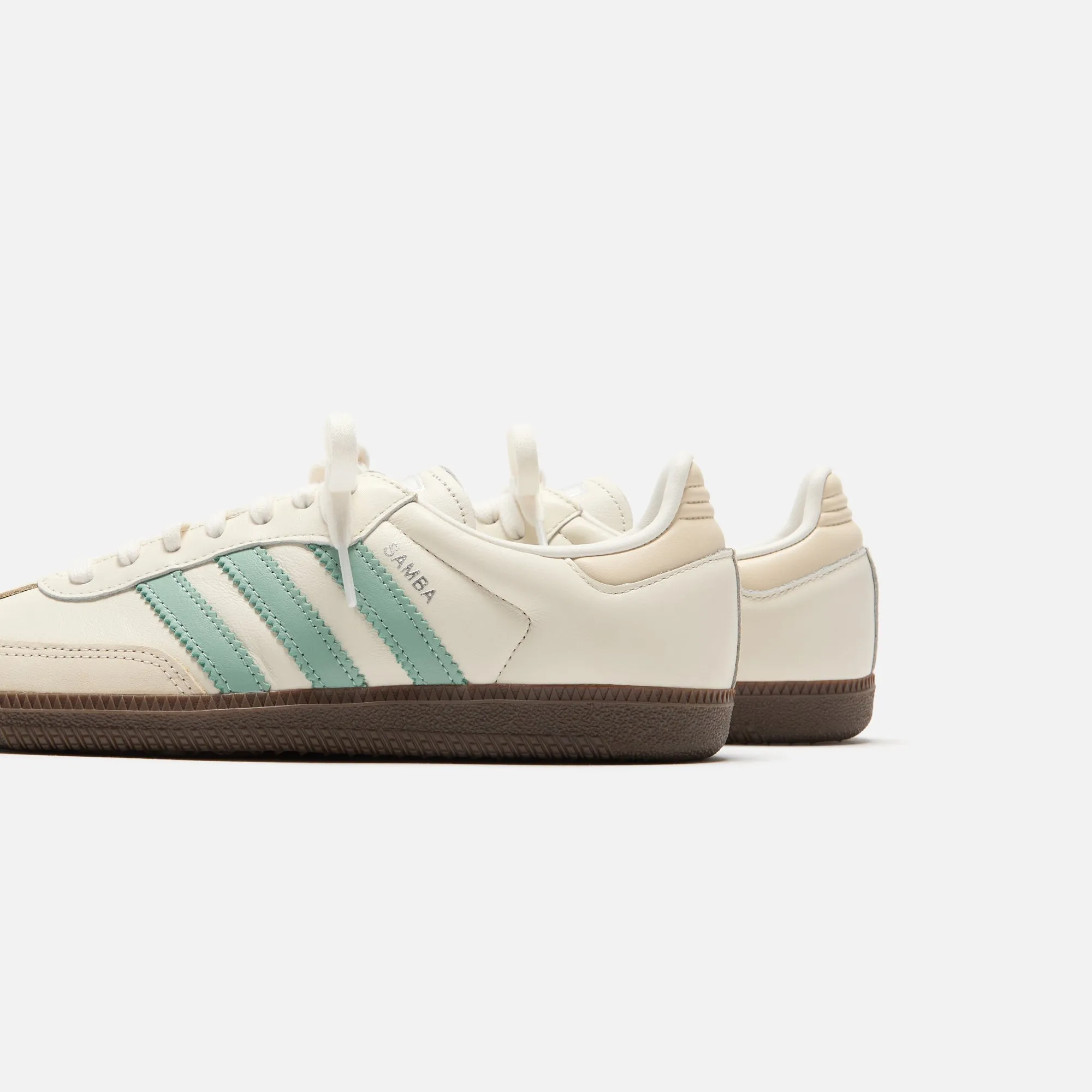 adidas WMNS Samba OG - Cloud White / Hazy Green / Wonder White sold by Kith product image thumbnail 3