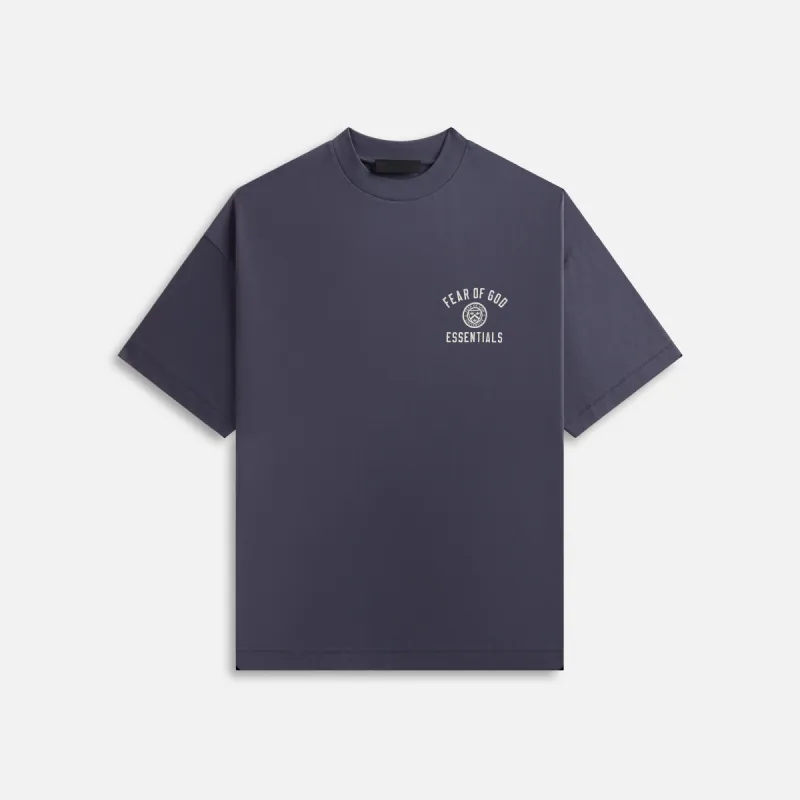 Essentials Jersey Crewneck Tee - Marine sold by Kith