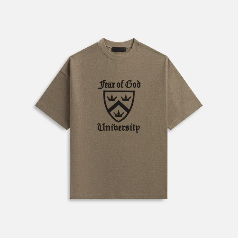 Essentials Heavy Crewneck Tee - Heather Grey sold by Kith