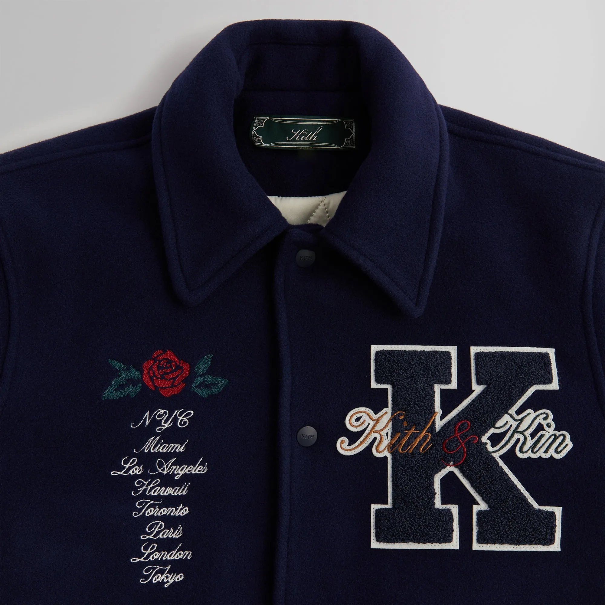 Kith Wool Coaches Jacket - Nocturnal sold by Kith product image thumbnail 4