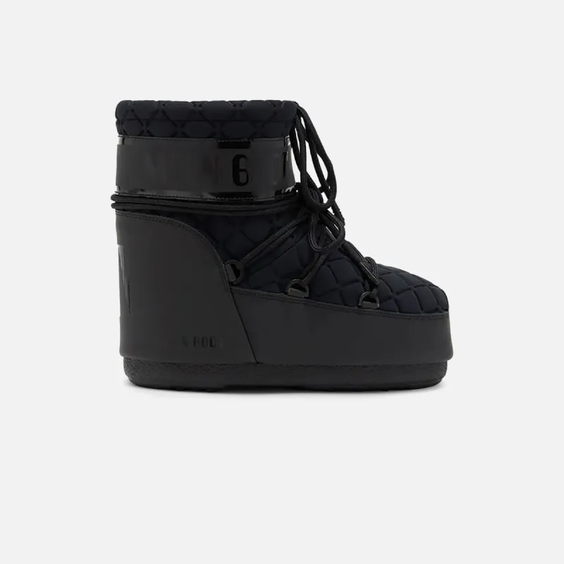 Moon Boot Icon Low Quilt - Black sold by Kith