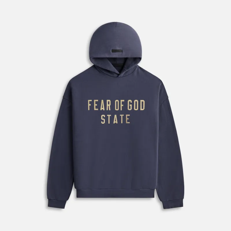 Essential Fleece Hoodie - Marine sold by Kith