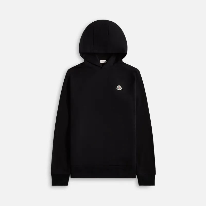 Moncler Fleece Hoodie Sweater - Black sold by Kith
