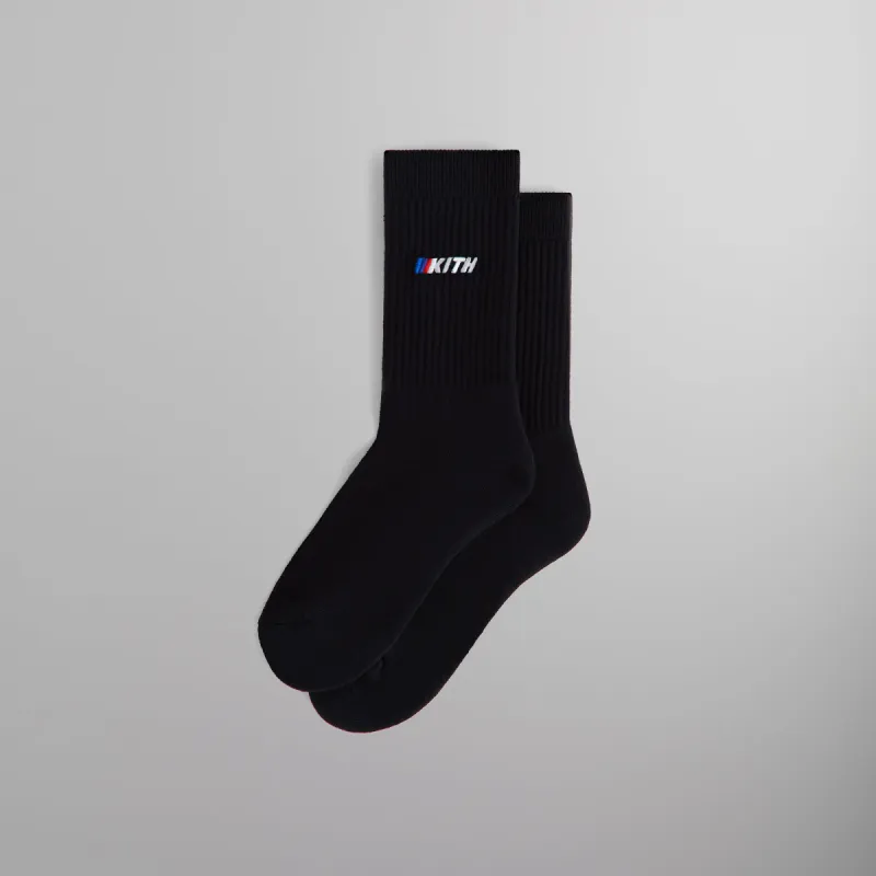 Kith for BMW M Crew Socks - Black sold by Kith