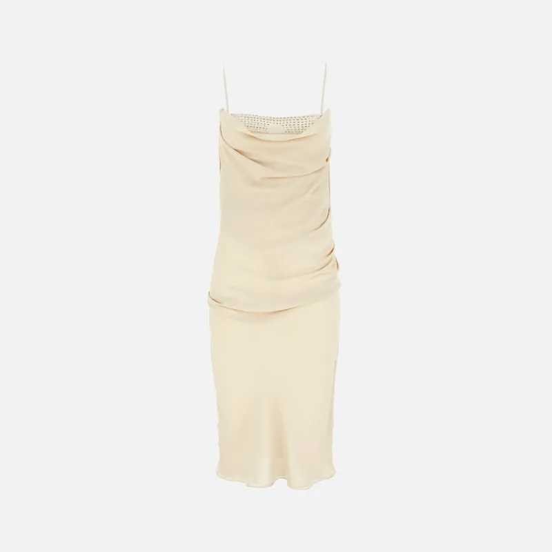 The Attico Midi Dress - Pale Pink sold by Kith