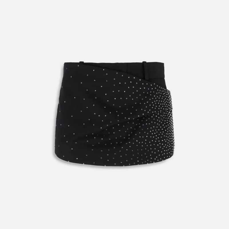 The Attico Mini Skort - Black sold by Kith