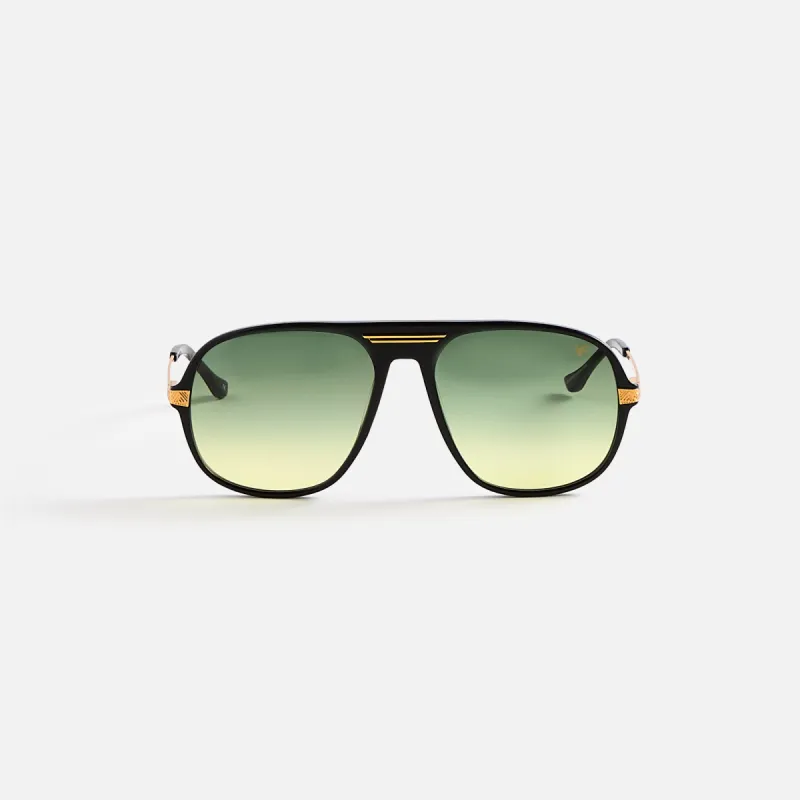 Vintage Frames Lucky Black Acetate - Green Yellow Gradient sold by Kith