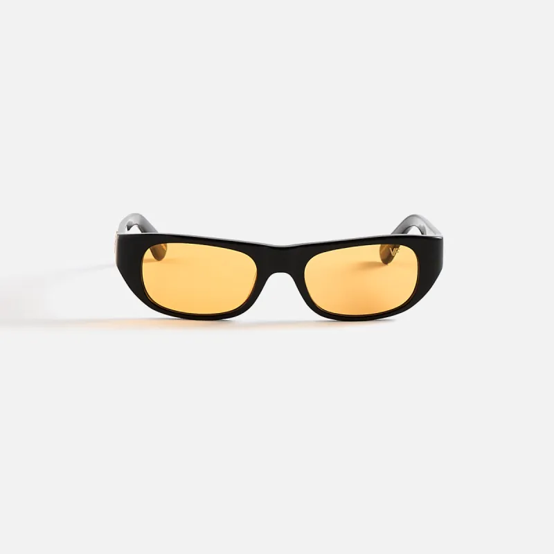 Vintage Frames Bowery Black Acetate - Yellow sold by Kith