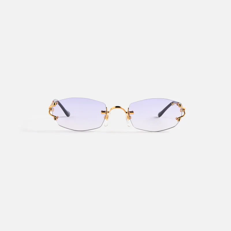 Vintage Frames Aspen Drill Mount 24KT Gold - Pink sold by Kith