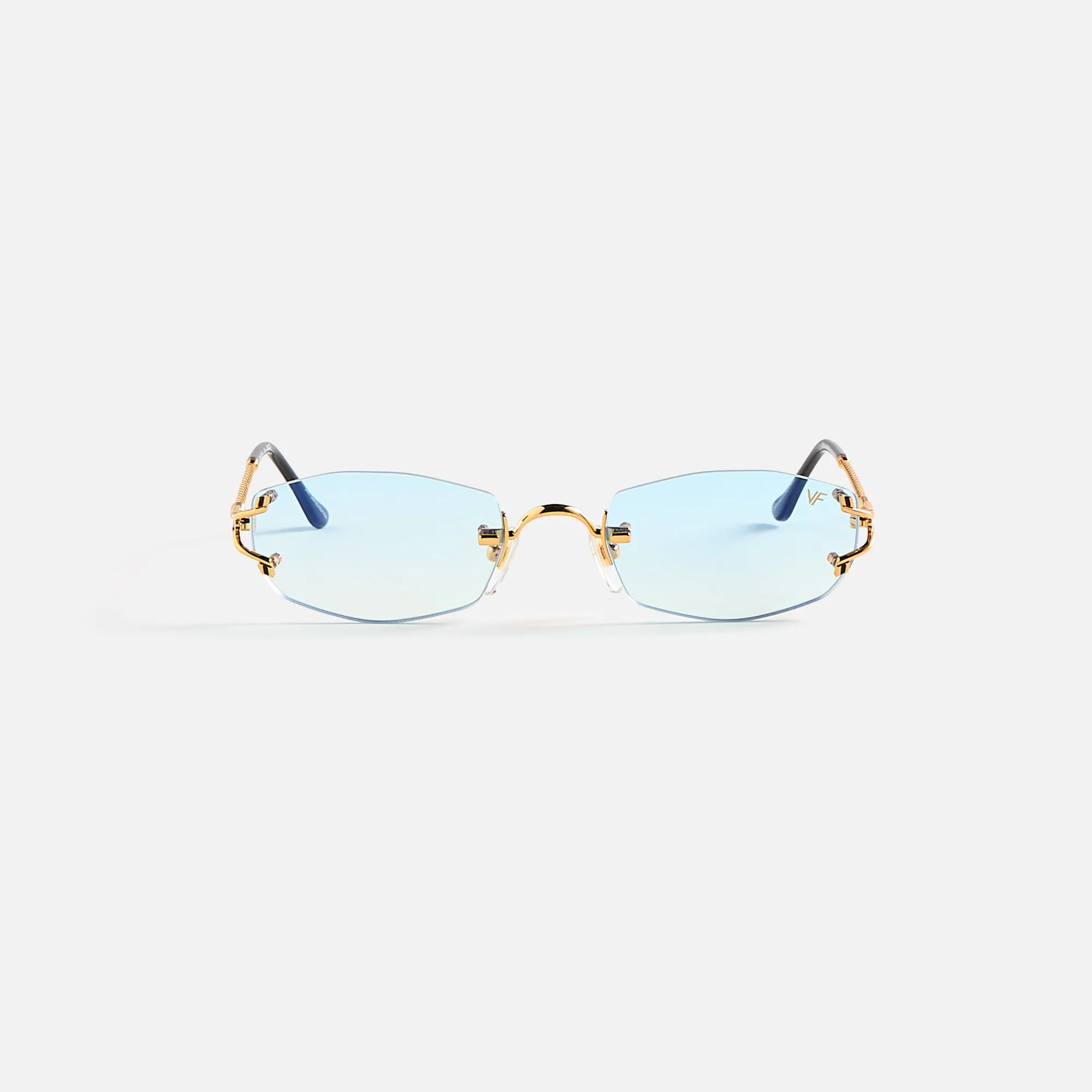 Vintage Frames Aspen Drill Mount 24KT Gold - Blue sold by Kith