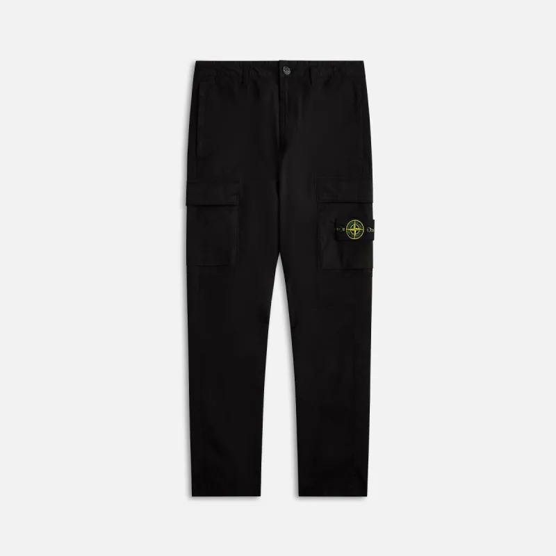 Stone Island Stretch-Tc Garment Dyed Pant - Black sold by Kith