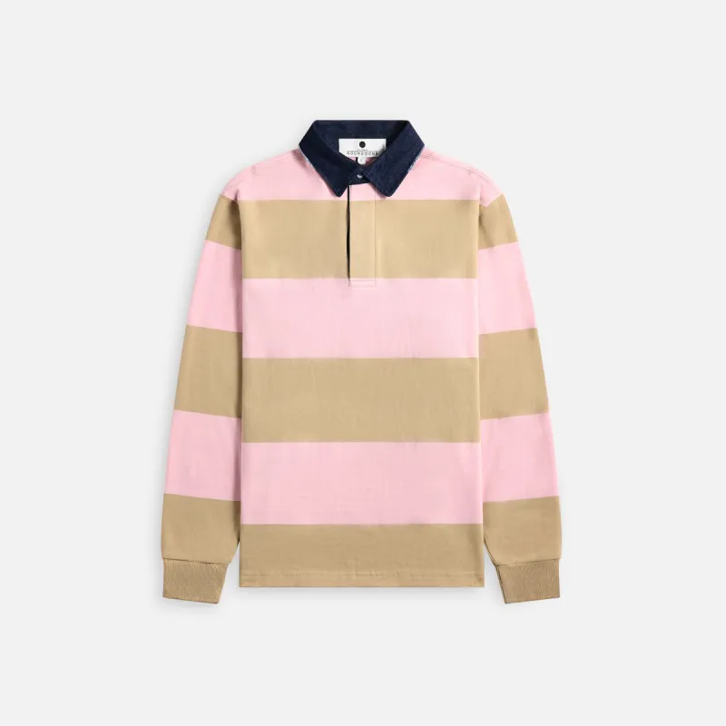 Noon Goons Beachin Polo - Sand / Pink sold by Kith