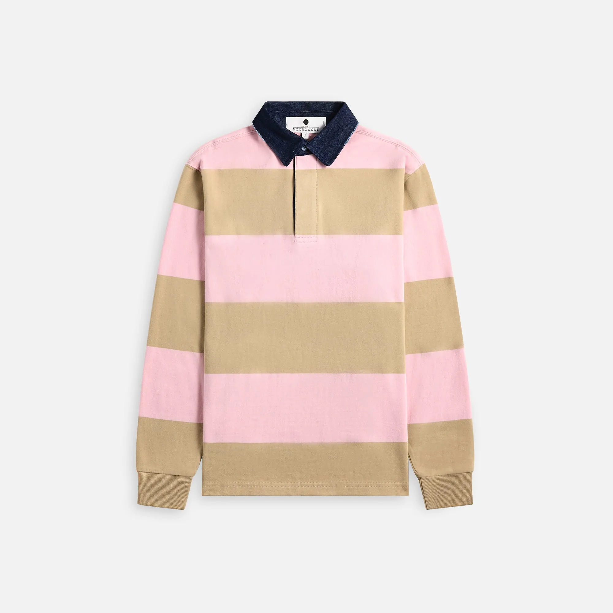 Noon Goons Beachin Polo - Sand / Pink sold by Kith