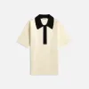 Jil Sander Knit Polo - Chalk sold by Kith
