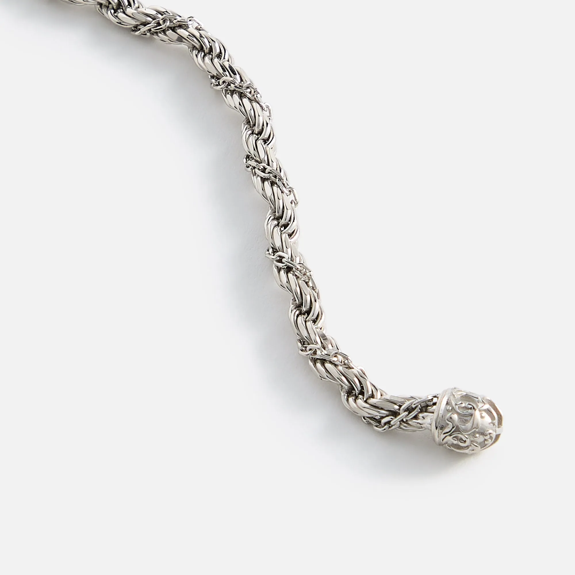 Emanuele Bicocchi Wrapped Rope Chain Bracelet - Silver sold by Kith product image thumbnail 2
