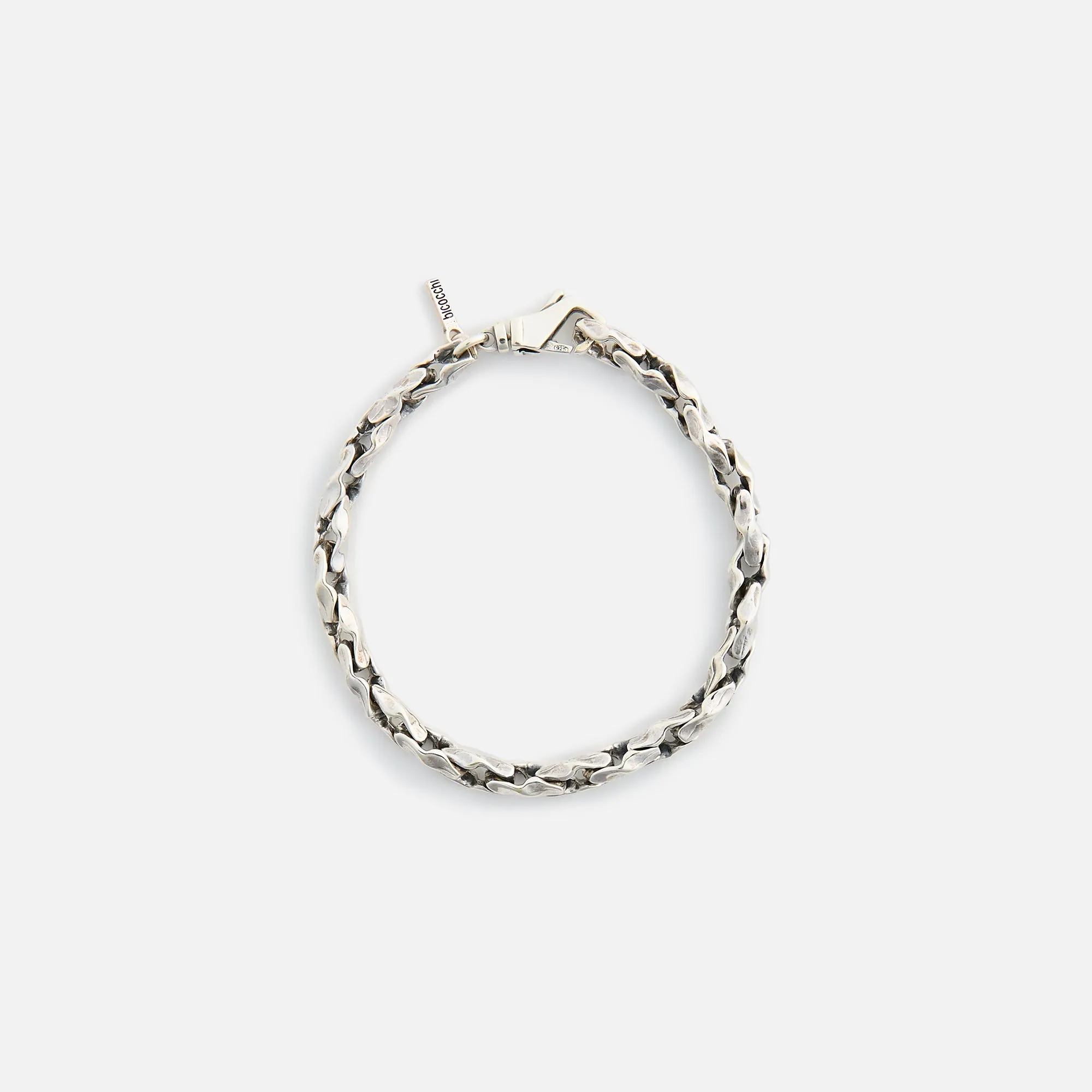 Emanuele Bicocchi Small Round Braid Bracelet - Silver sold by Kith