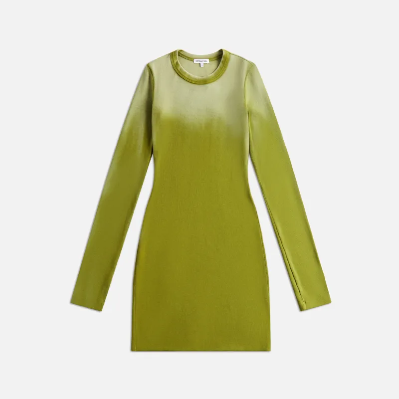 Cotton Citizen Verona Long Sleeve Mini Dress - Matcha Cast made by Cotton Citizen