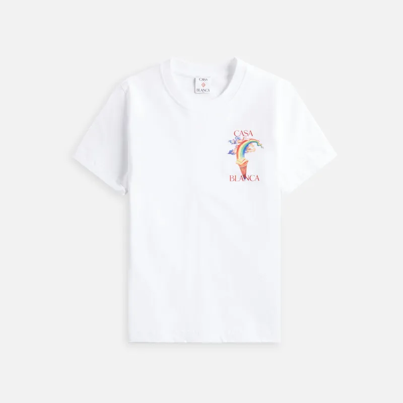 Casablanca Nature Teacher Tee - White sold by Kith