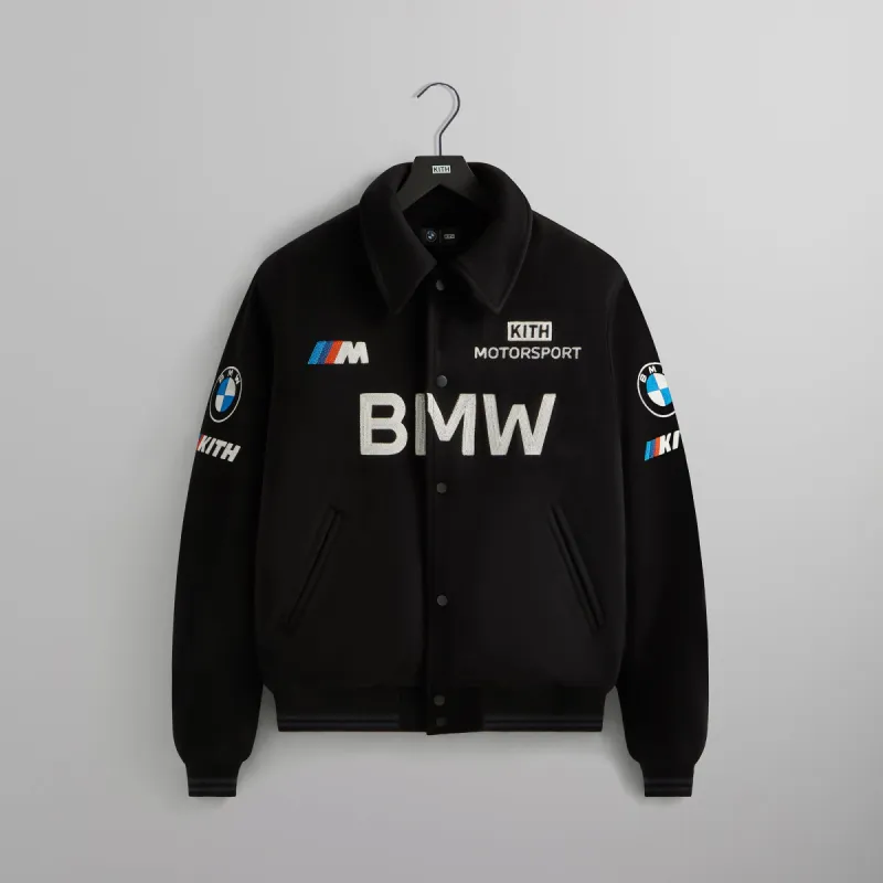 Kith for BMW Wool Coaches Jacket - Black sold by Kith