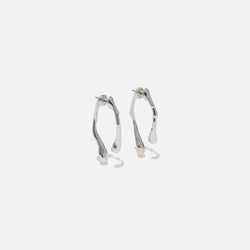 Alexis Bittar Drippy Front Back Post Earrings - Silver made by Alexis Bittar