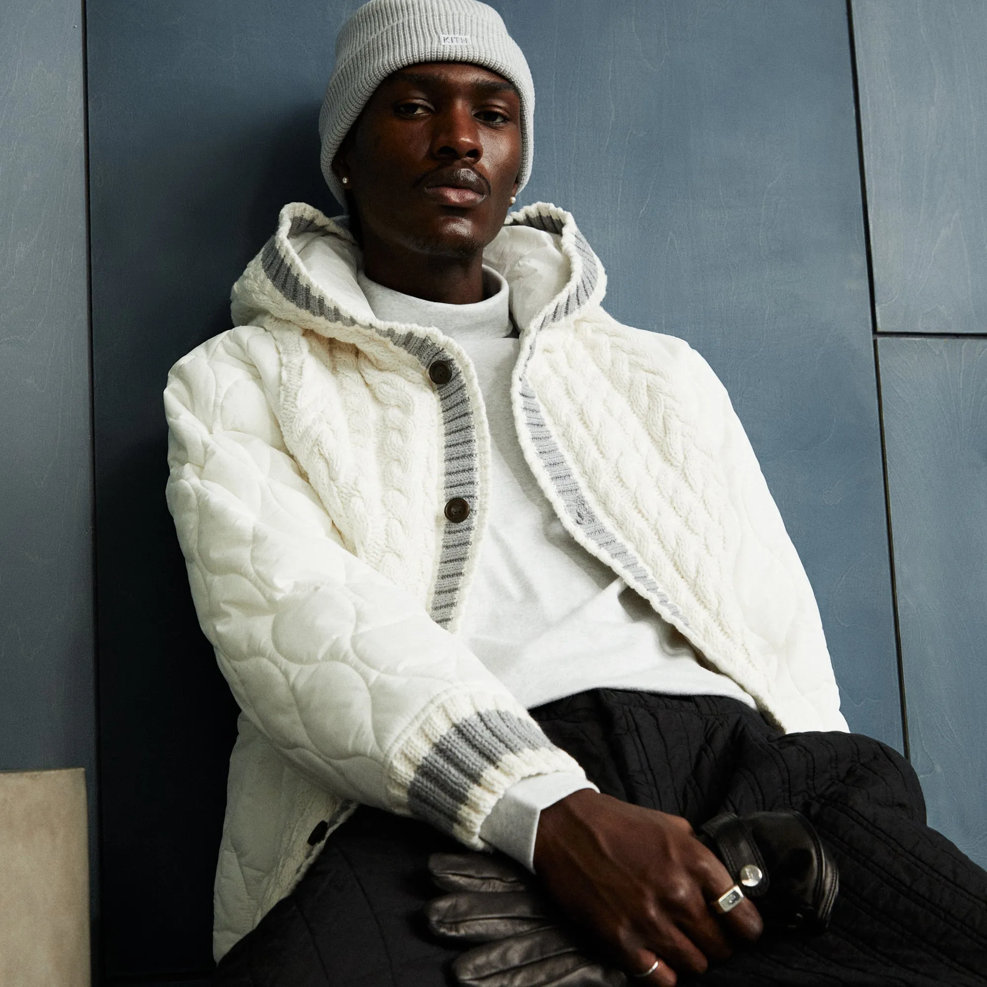 Kith Hewitt Combo Knit Jacket - Silk sold by Kith product image thumbnail 2