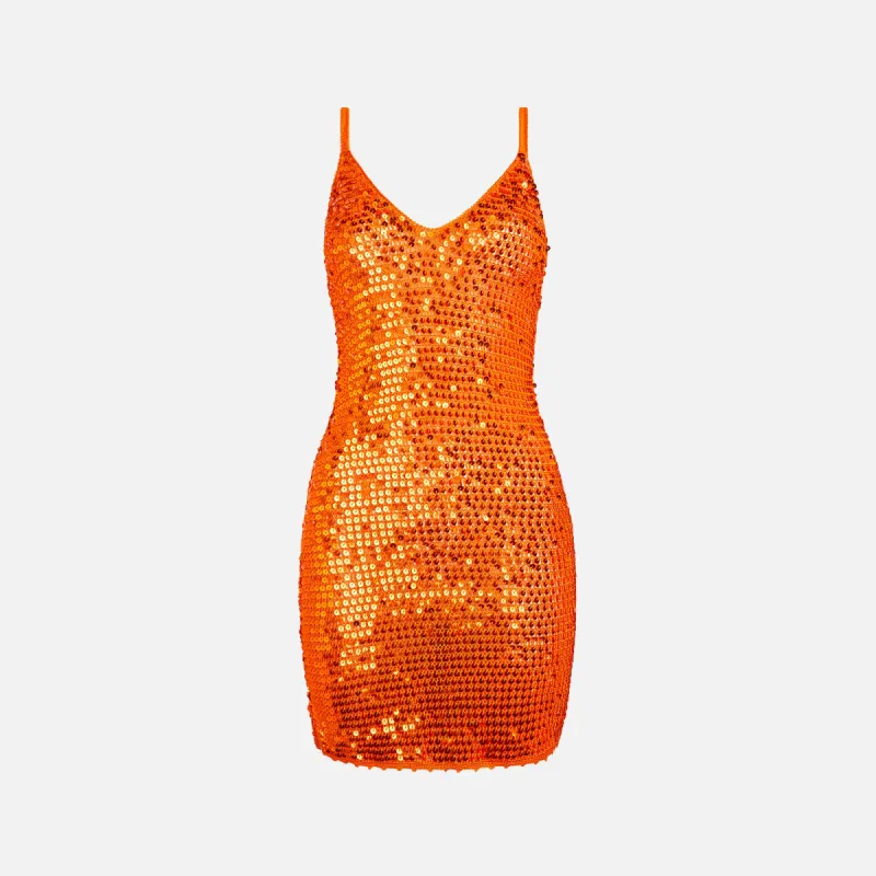Retrofete Elliana Mini Dress - Orange sold by Kith