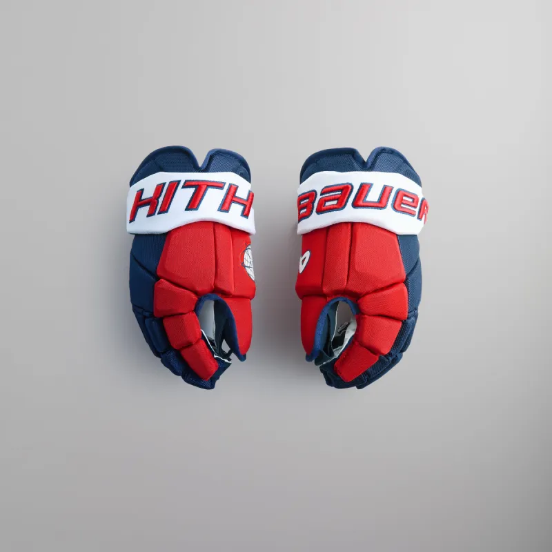 Kith & Bauer for the New York Rangers Vapor Pro Gloves (Intermediate) sold by Kith