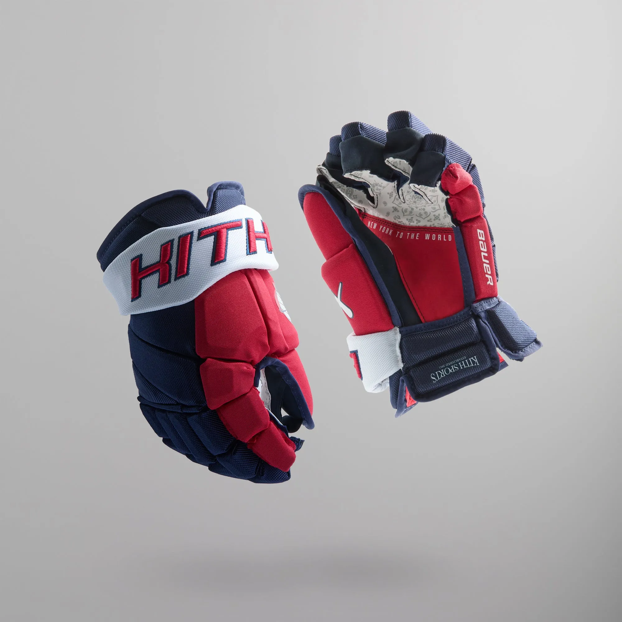 Kith & Bauer for the New York Rangers Vapor Pro Gloves (Intermediate) sold by Kith product image thumbnail 3