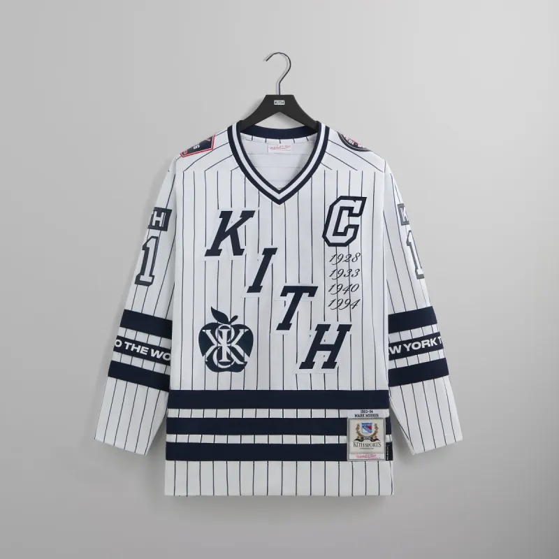 Kith and Mitchell & Ness for the New York Rangers Mark Messier Jersey - White sold by Kith