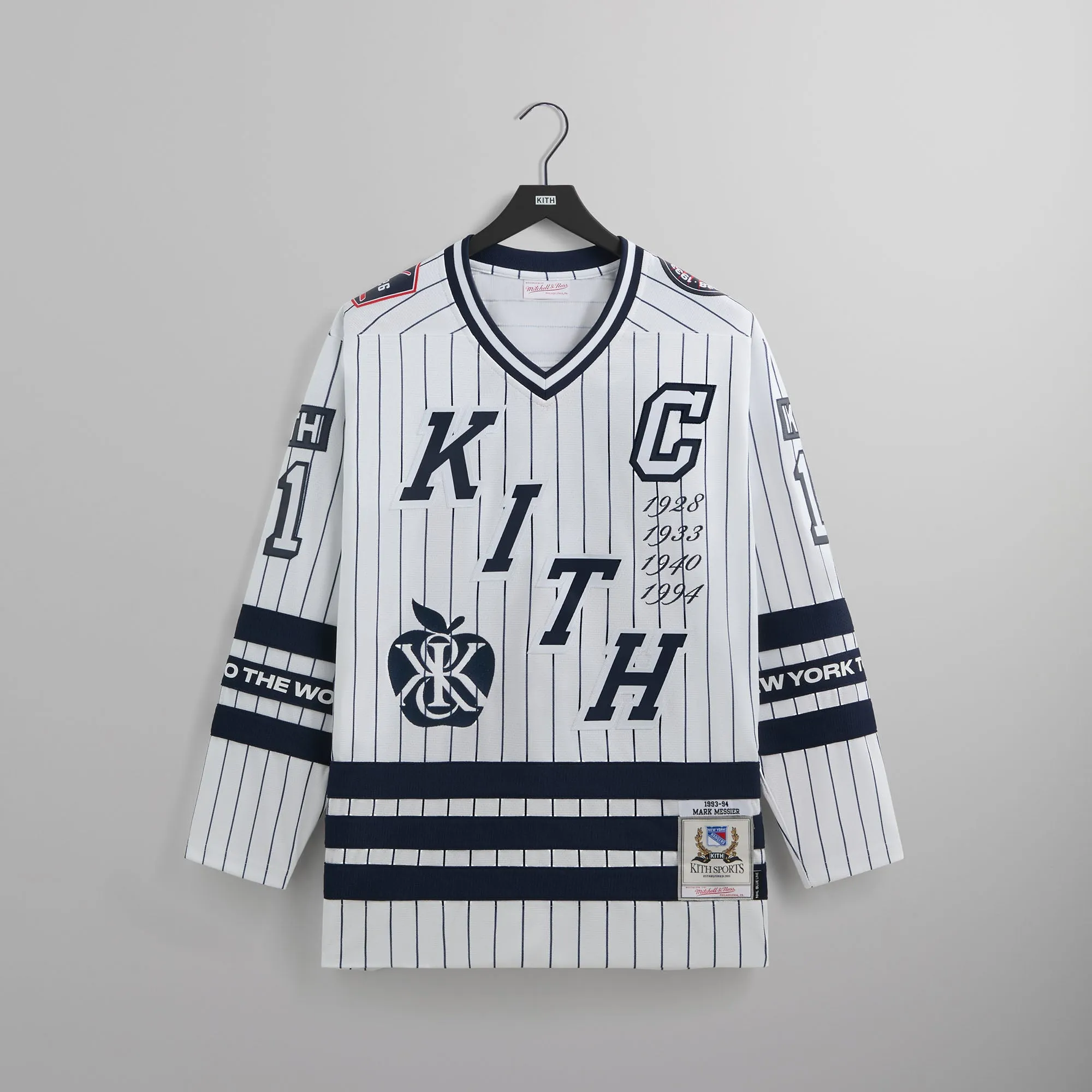 Kith and Mitchell & Ness for the New York Rangers Mark Messier Jersey - White sold by Kith