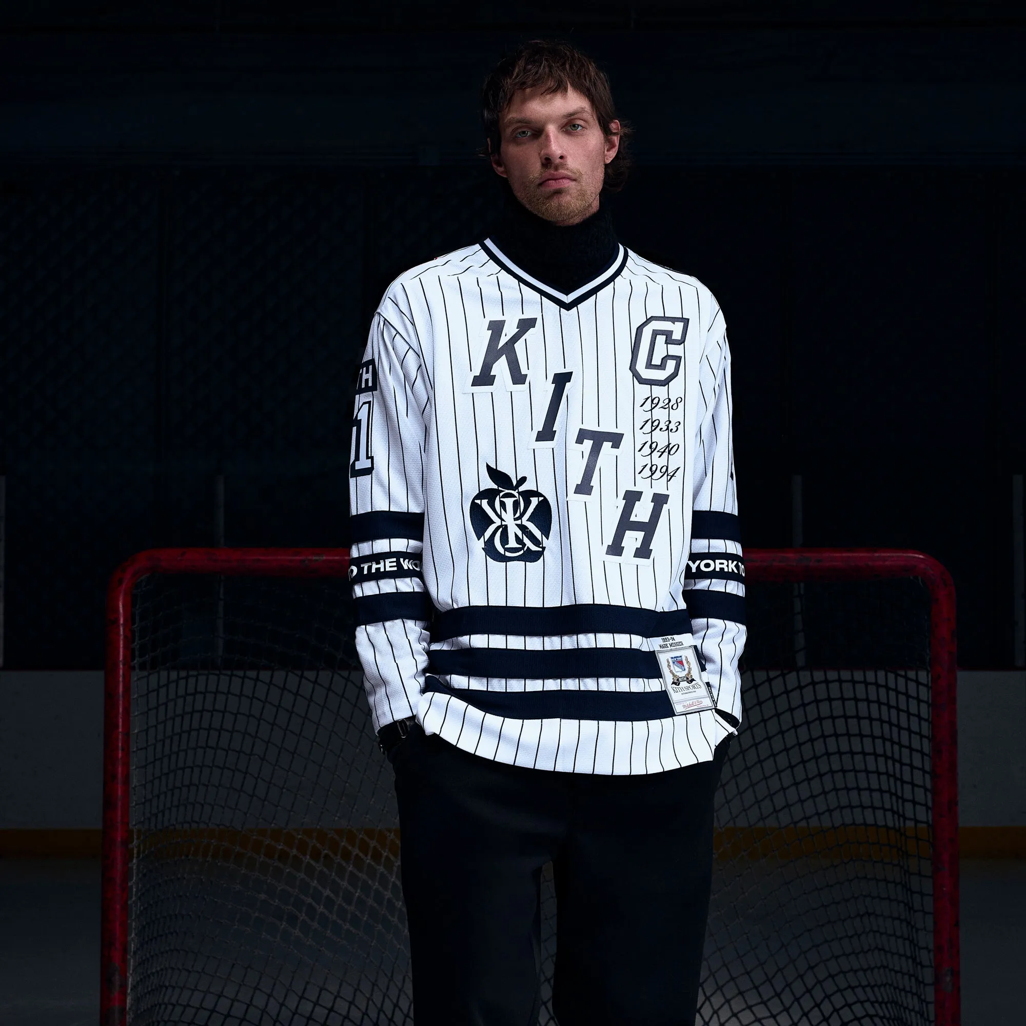 Kith and Mitchell & Ness for the New York Rangers Mark Messier Jersey - White sold by Kith product image thumbnail 2